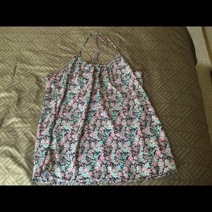 NY&Co Soho Jeans Spaghetti Strap Floral Tank Top